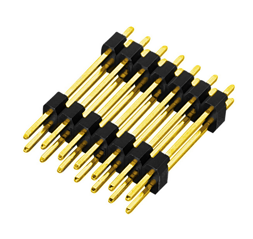 PH1.27mm Pin Header, Dual Row Dual Body Straight Type Pin Connector Board to Board Connector 