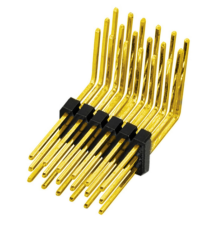 PH2.0mm Pin Header Three Row Single Body Right Angle Type Board to Board Connector Pin Connector 
