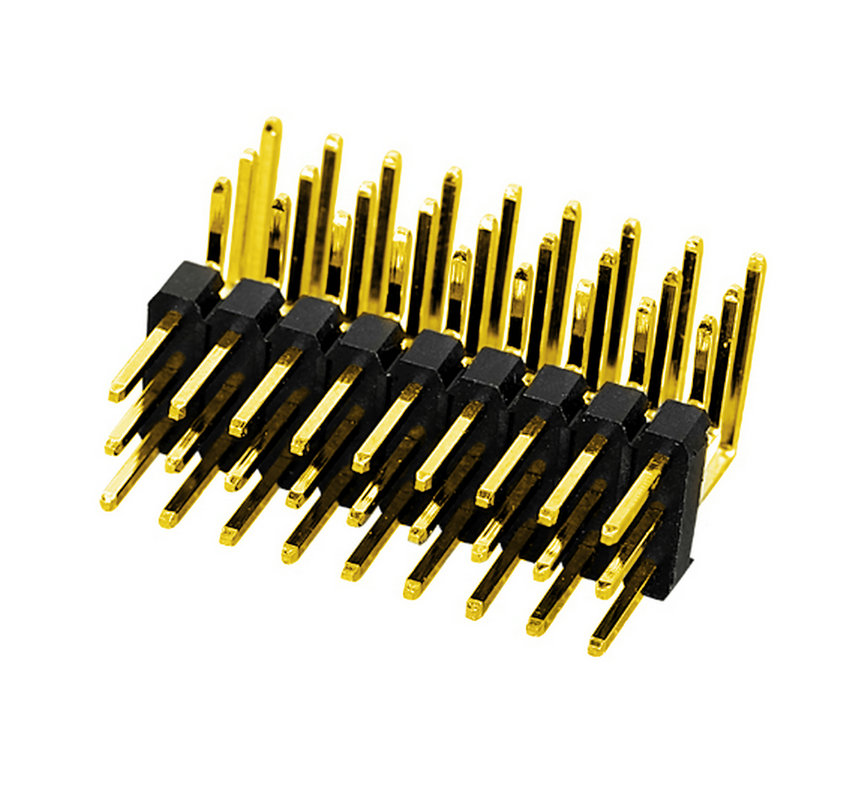PH2.0mm Pin Header Four Row Single Body Right Angle Type Board to Board Connector Pin Connector  