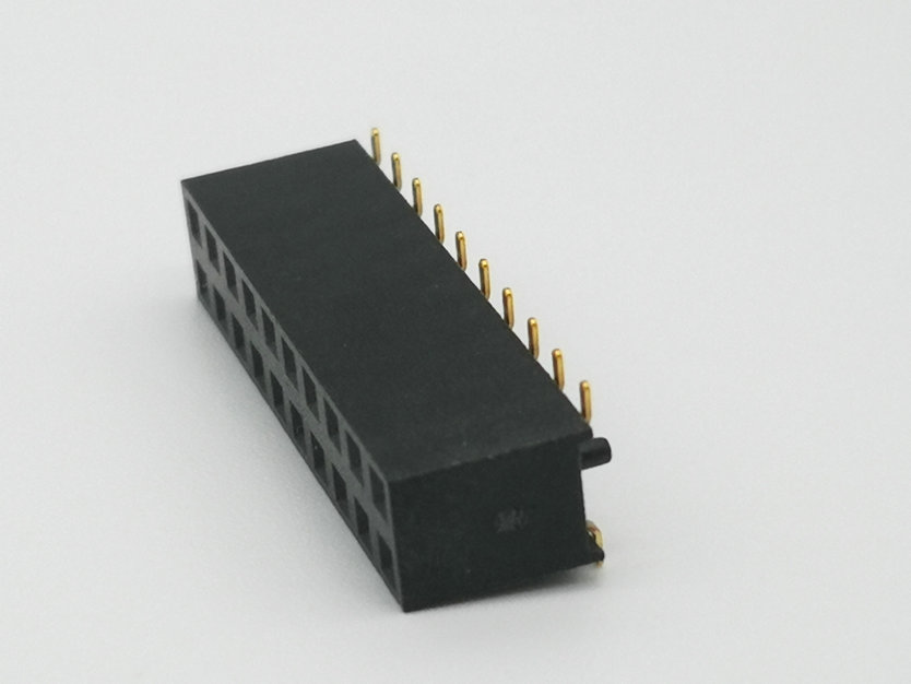 PH2.54mm H=5.7,  7.1, 7.5, 8.0,  8.5, 11.0, 12.0mm Female Header Y-type Dual Row SMT Type with Post Board to Board Connector 